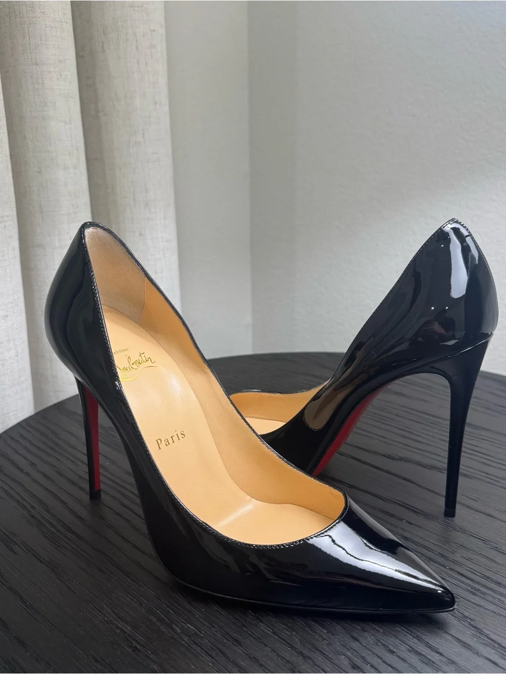 Christian Louboutin Kate 100 Pumps Patent Black 39